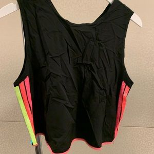 side rainbow sequin tank